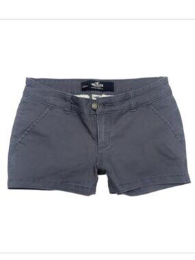 Hollister Gray Y2K  Low-Rise Cargo Shorts